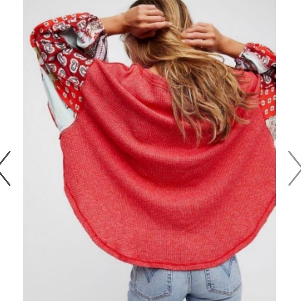 ❗️ We The Free Blossom Thermal Top Shirt Free People M - Picture 2 of 7